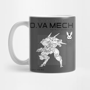 Overwatch D.Va Mech Operation Manual Mug